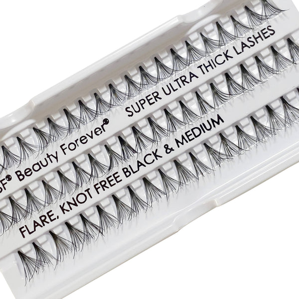 Beauty Forever Extreme Volume Super Ultra Thick  in 12 Ply Flare Black Medium Eyelash