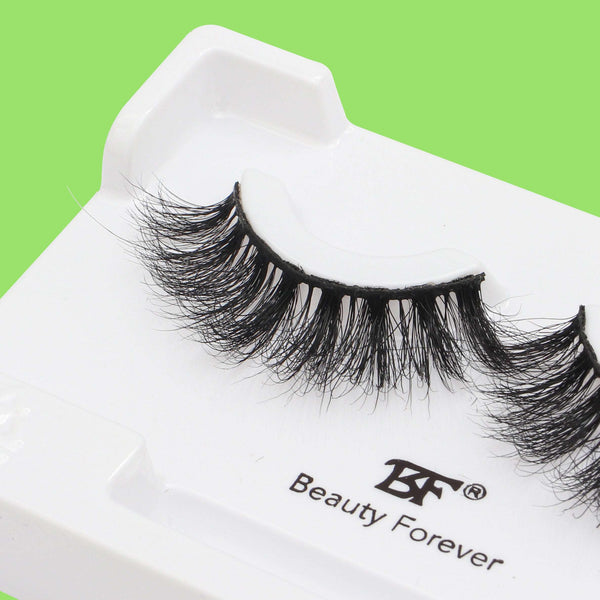 Beauty Forever Faux Mink 3D False Eyelashes in Raven #126