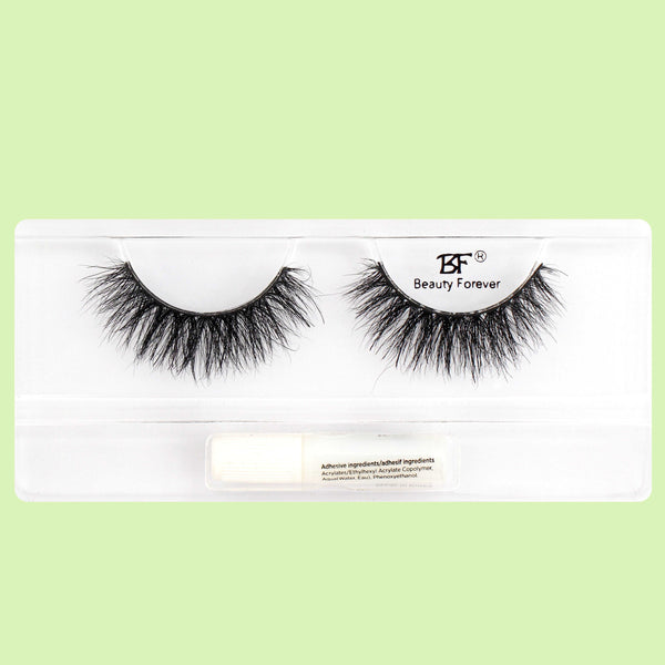 Beauty Forever Faux Mink 3D Eyelashes in Janet #115