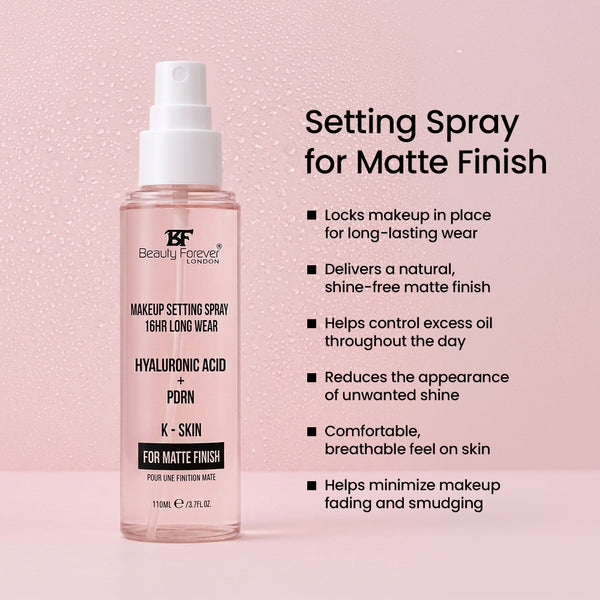 Beauty Forever 12Hr Makeup Setting Spray for Matte Finish
