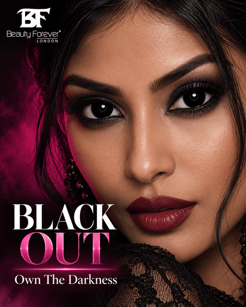 Black Out Colour Contact Lenses - Beauty Forever London