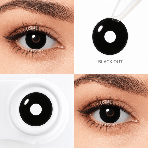 Black Out Colour Contact Lenses - Beauty Forever London