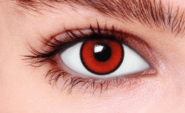 Hot Red Coloured Contant Lenses - Beauty Forever London