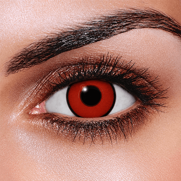 Hot Red Coloured Contant Lenses - Beauty Forever London