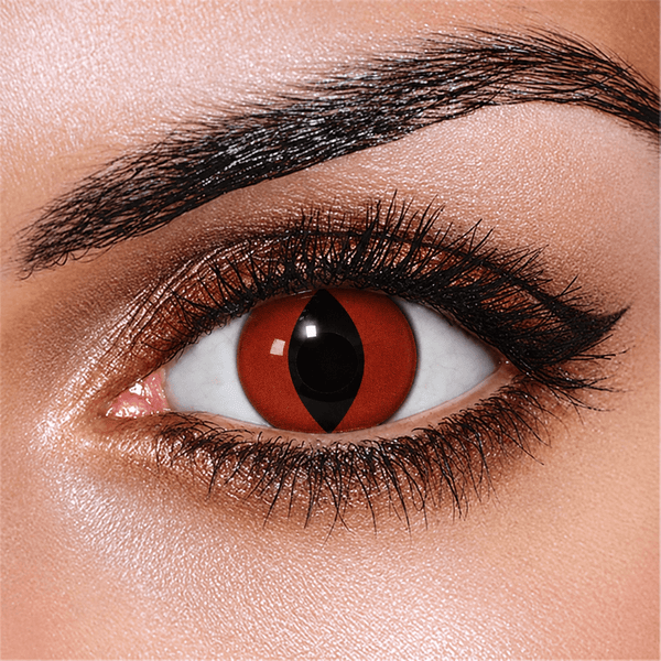 Red Cat Eye Contact Lenses - Beauty Forever London