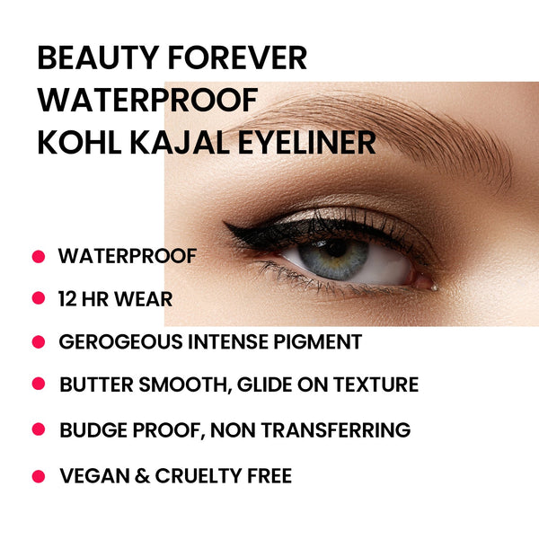 Waterproof Kohl Kajal Eyeliner - Beauty Forever London