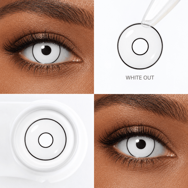 White Out Coloured Contact Lenses - Beauty Forever London