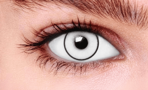 White Out Coloured Contact Lenses - Beauty Forever London