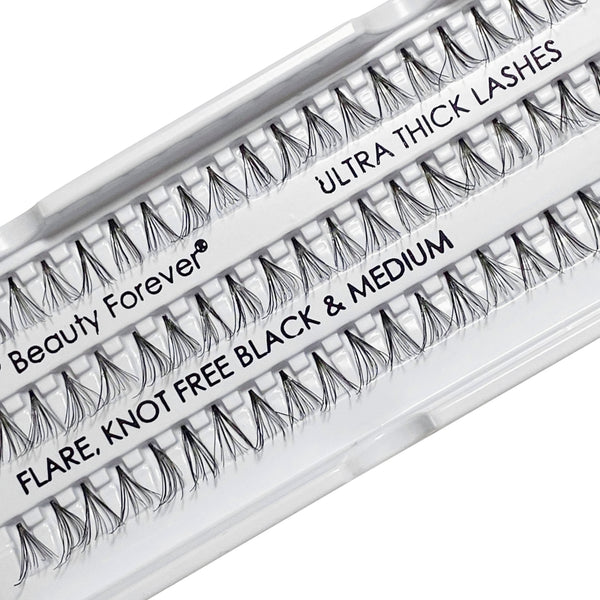 Beauty Forever Intense Volume Ultra Thick Lashes in 7 Ply Flare Black & Medium Lash
