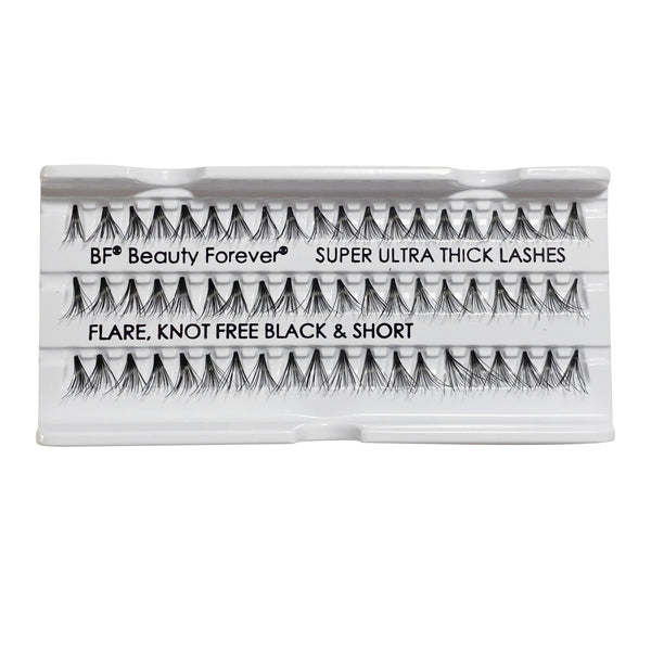 Beauty Forever Super Ultra Thick Lashes in 10 Ply Flare Black Short Lash