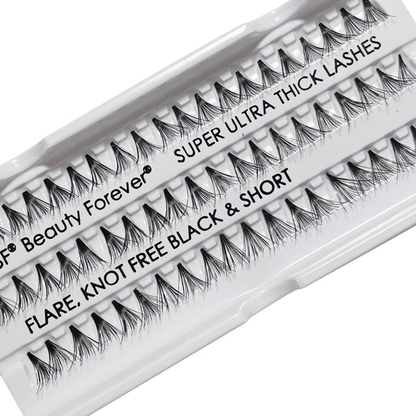 Beauty Forever Super Ultra Thick Lashes in 10 Ply Flare Black Short Lash
