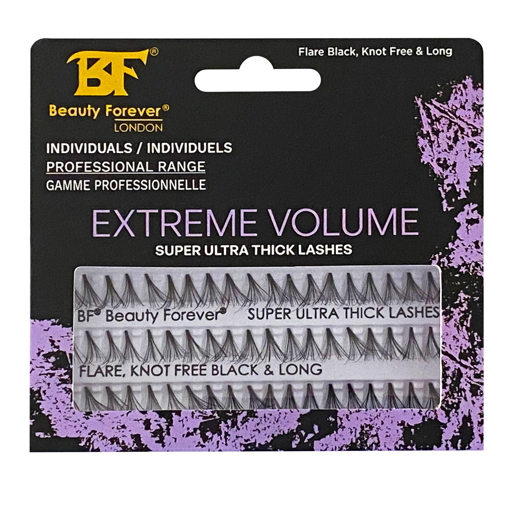 Beauty Forever Extreme Volume Super Ultra Thick in 12 Ply Flare Black Long Eyelash