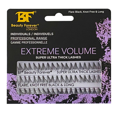 Beauty Forever Extreme Volume Super Ultra Thick in 12 Ply Flare Black Long Eyelash