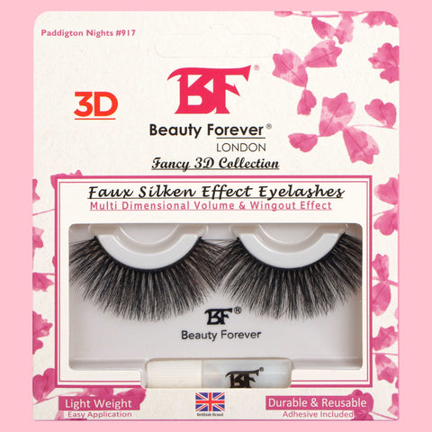 Beauty Forever Faux Silken 3D Eyelashes In  Paddington Nights #917