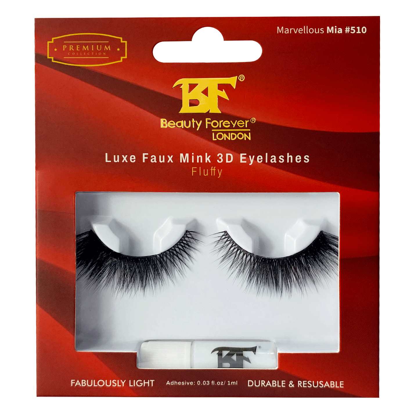 Beauty Forever Luxe Faux Mink 3D Eyelashes in Marvellous Mia #510