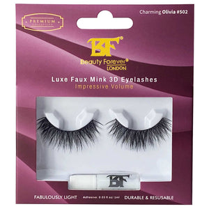 Beauty Forever Luxe Faux Mink 3D Eyelashes in Charming Oilvoa #502