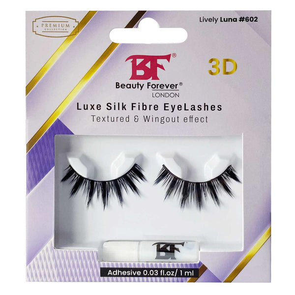 Beauty Forever Luxe Silk Fibre 3D Eyelashes in Lively Luna #602