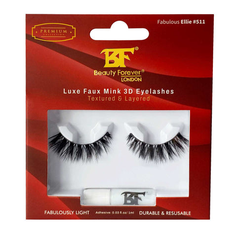 Beauty Forever Luxe Faux Mink 3D Eyelashes in Fabulous Ellie #511