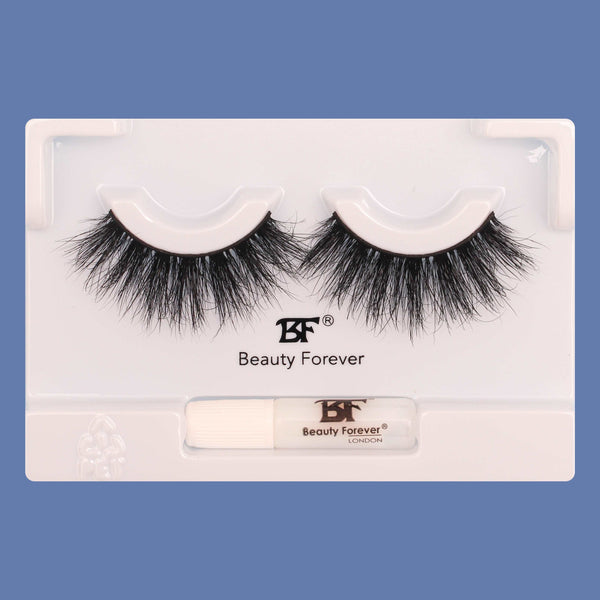Beauty Forever Faux Mink 3D False Eyelashes in Tira #123